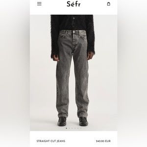 SÉFR STRAIGHT CUT JEAN IN MARBLE WASH | SIZE 29 MENS